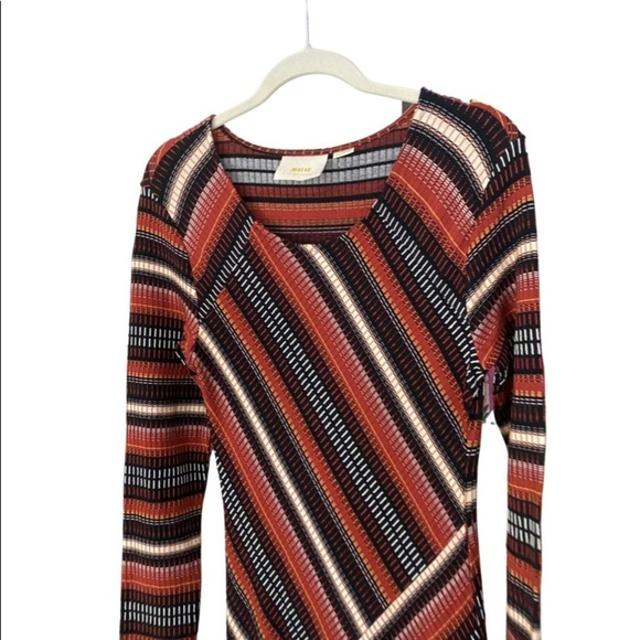 Maeve Anthropologie Parkside Handkerchief Stripe Midi Dress (17) - Picture 5 of 8